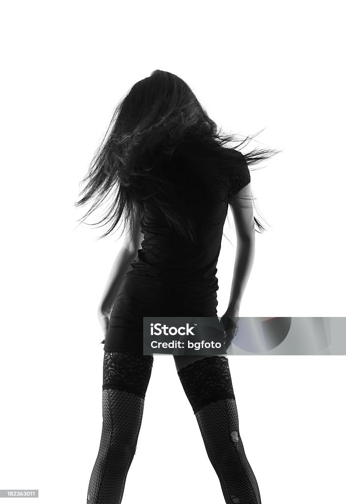 Silhouette der Sexy Frau - Lizenzfrei Frauen Stock-Foto