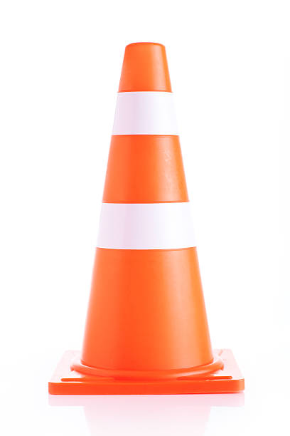 Warning Cone stock photo