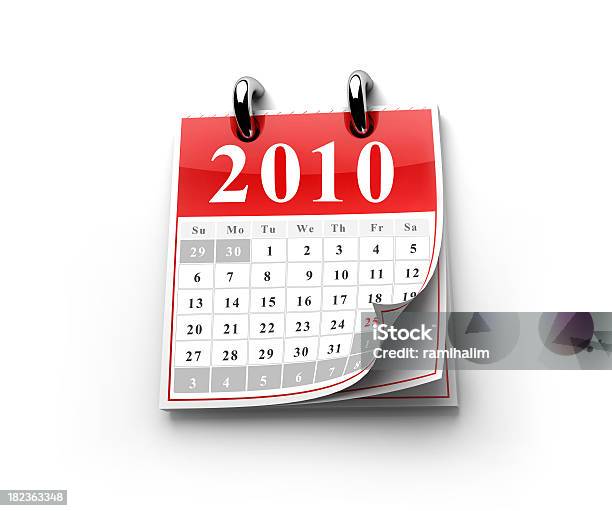 Calendario Foto de stock y más banco de imágenes de 2010 - 2010, Acurrucado, Artículo de papelería