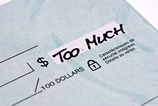Blank check...too much stock photo