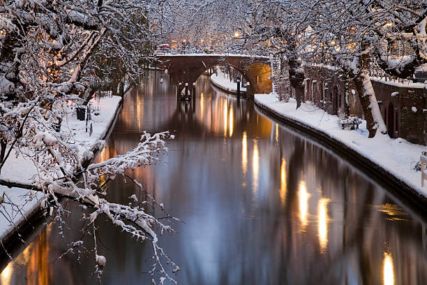 Canale olandese in inverno (XXXL - foto stock