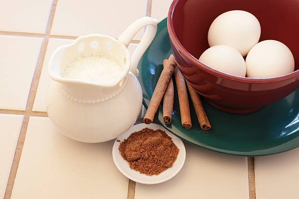 Eggnog Ingredients stock photo