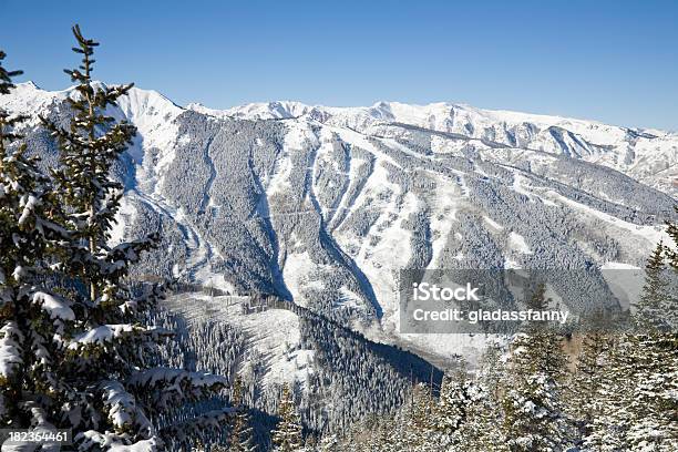 Ski Area At The Aspen Highlands Stock Photo - Download Image Now - Aspen - Colorado, Snow, Aspen Highlands