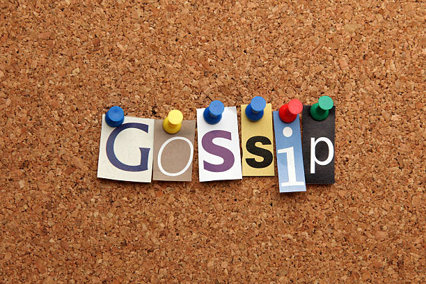istock Gossip pinned on noticeboard 182364638