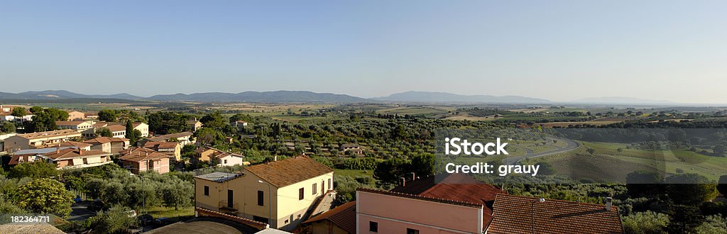 Panorama der Maremmaner-Tuscany - Lizenzfrei Anhöhe Stock-Foto