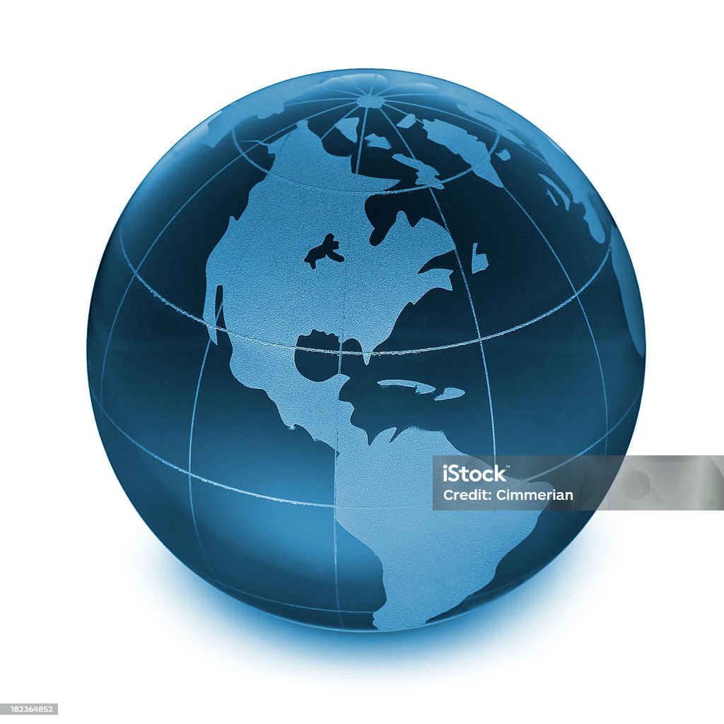 Globo terrestre (Traçado de Recorte - Foto de stock de América do Norte royalty-free