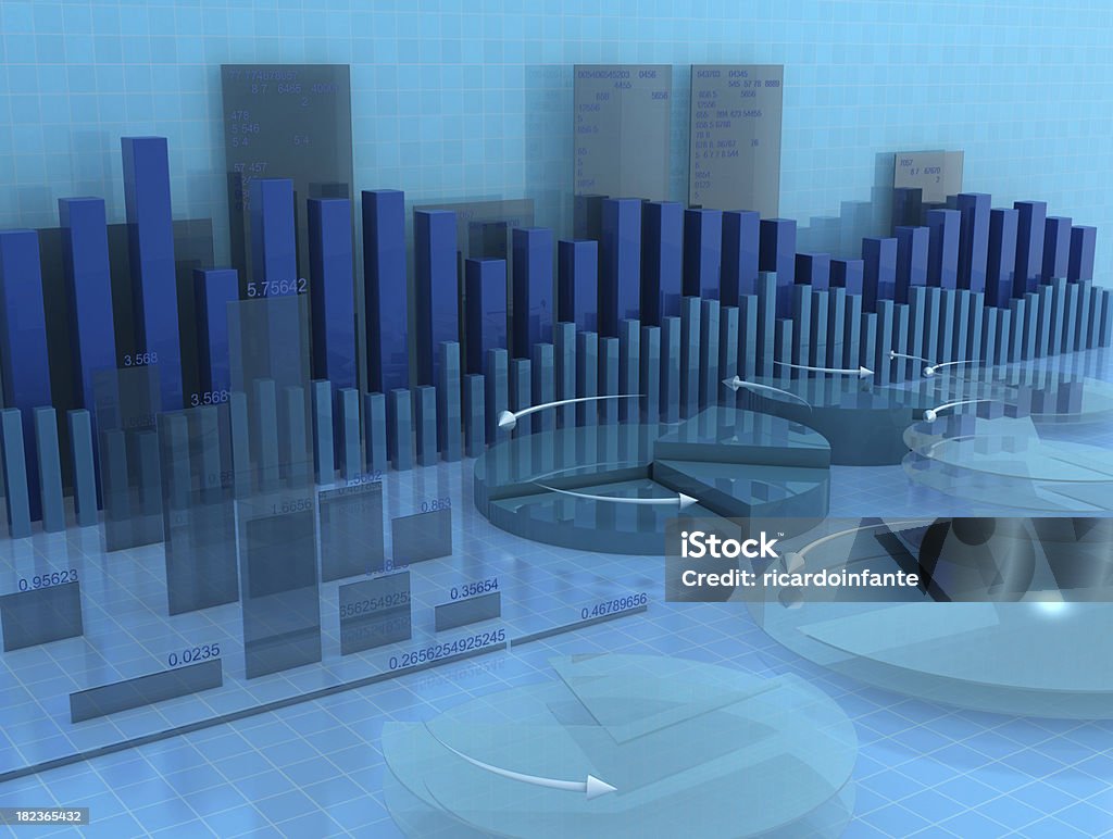 3d finance 3d composition showing an abstract image in the financial field. Abstract Stock Photo