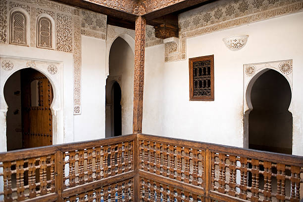 istock Courtyard balcony of a Madrassa in Marrakesh 182365541