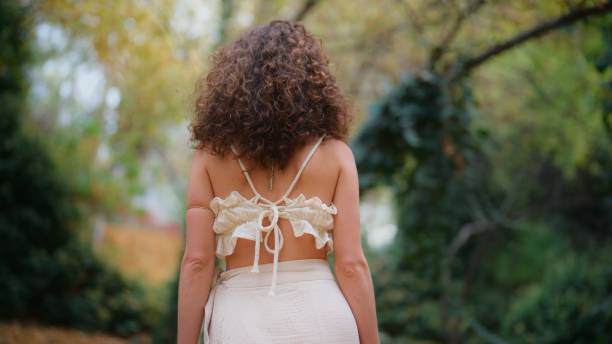 istock Beautiful woman doing meditative ecstatic dance in nature 1823658396