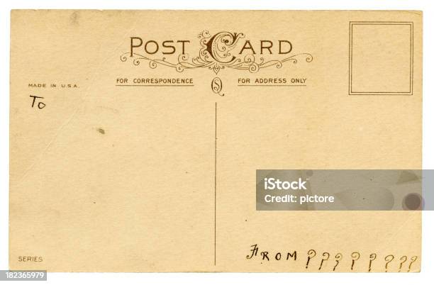 Retro Postkarte 1900 Stockfoto und mehr Bilder von 1900 - 1900, Altertümlich, Braun