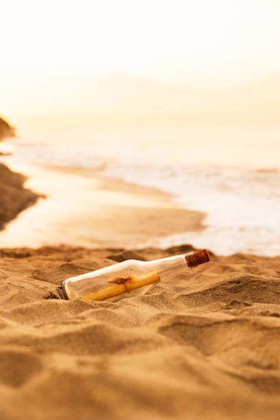istock Message in a Bottle on the Sand 1823666230