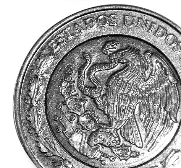 istock Black and White Mexican Peso 182366648