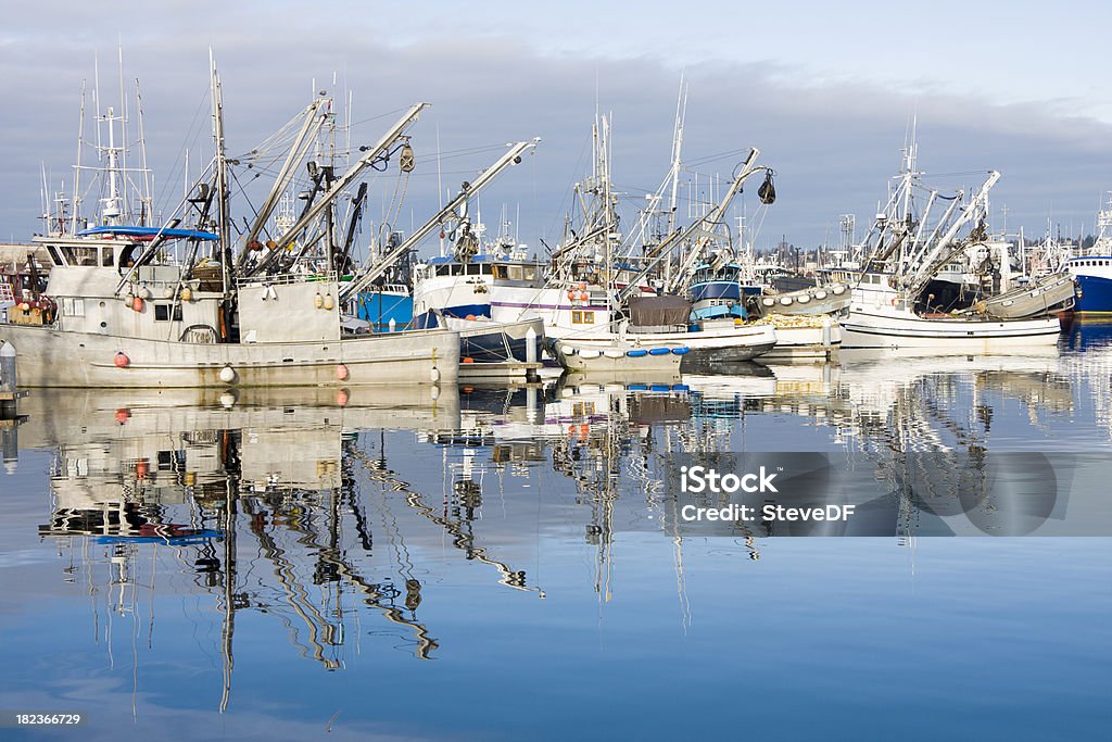 Imbarcazioni da pesca commerciale al Dock - Foto stock royalty-free di Acqua