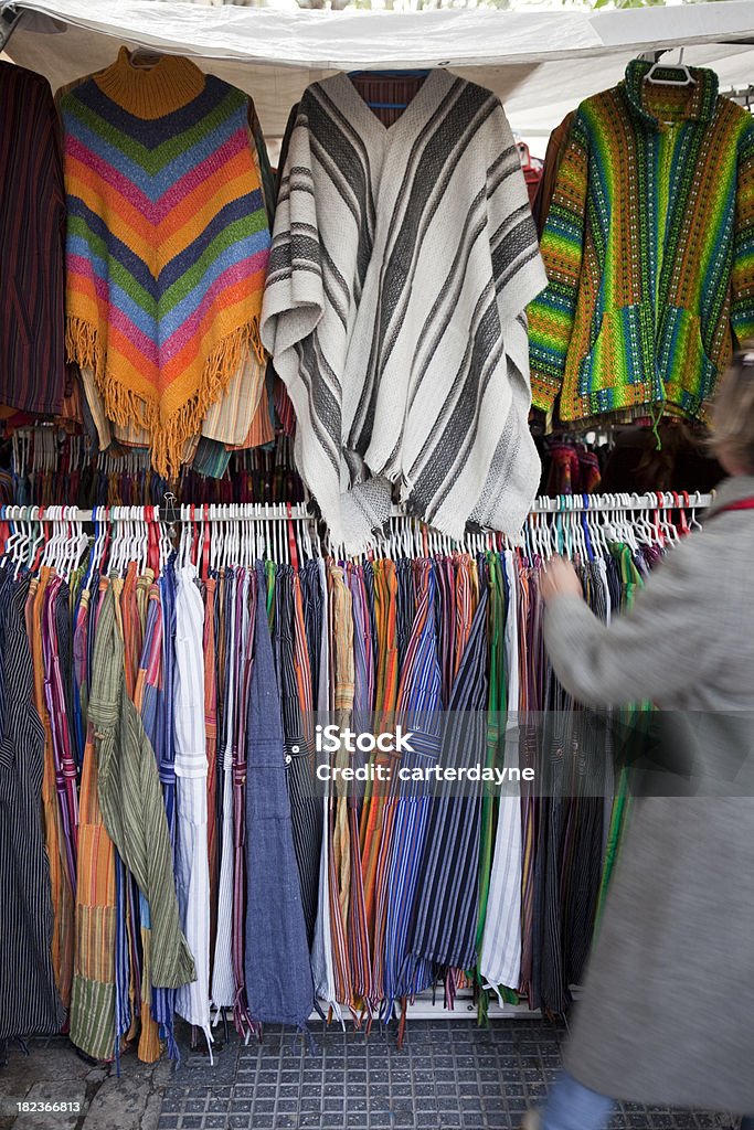 El Rastro de Madrid, Espana Outdoor Flea Market in Spain El Rastro is the largest outdoor open air flea market or street market in Madrid. Check out my: 2000-2009 Stock Photo