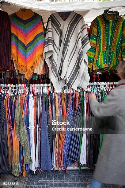 El Rastro De Madrid Espana Outdoor Flea Market In Spain Stock Photo - Download Image Now