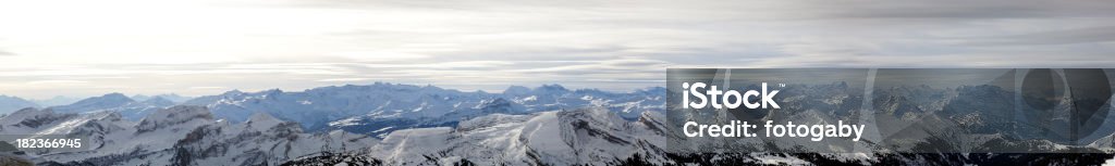 Panoramablick vom Berg Säntis - Lizenzfrei Alpen Stock-Foto