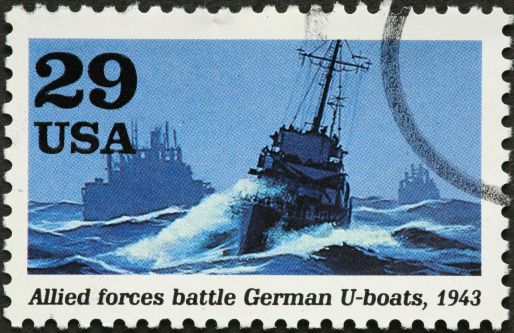 world war II navy in rough seas