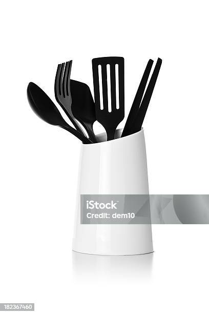 Foto de Utensílios De Cozinha e mais fotos de stock de Utensílio de Cozinha - Utensílio de Cozinha, Fundo Branco, Colher - Faqueiro