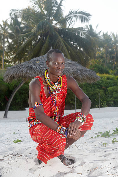 istock Masai mara man in traditional dress 182367498