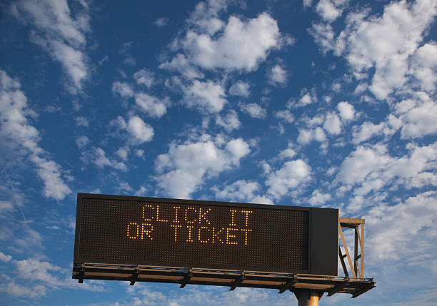 istock seat belt safety sign 182367903