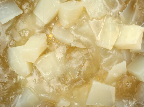 Close up of glycerin used in soap making.