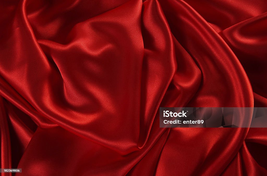 Fundo de cetim vermelho - Foto de stock de Cetim royalty-free