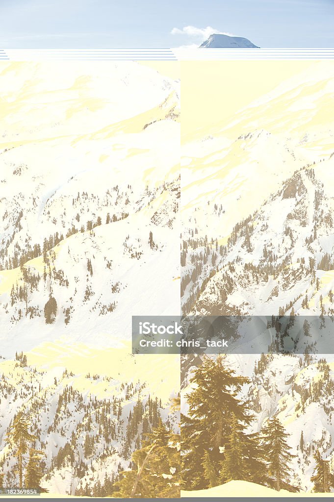 Monte Baker-Washington - Royalty-free Andar de Raquetas de Neve Foto de stock