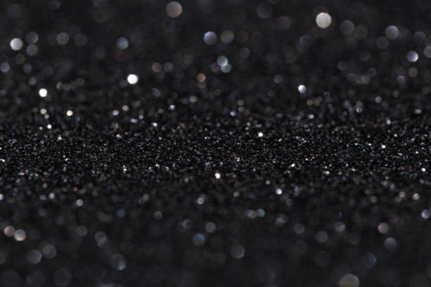 istock Glitter vintage lights background, light silver and black 1823699060