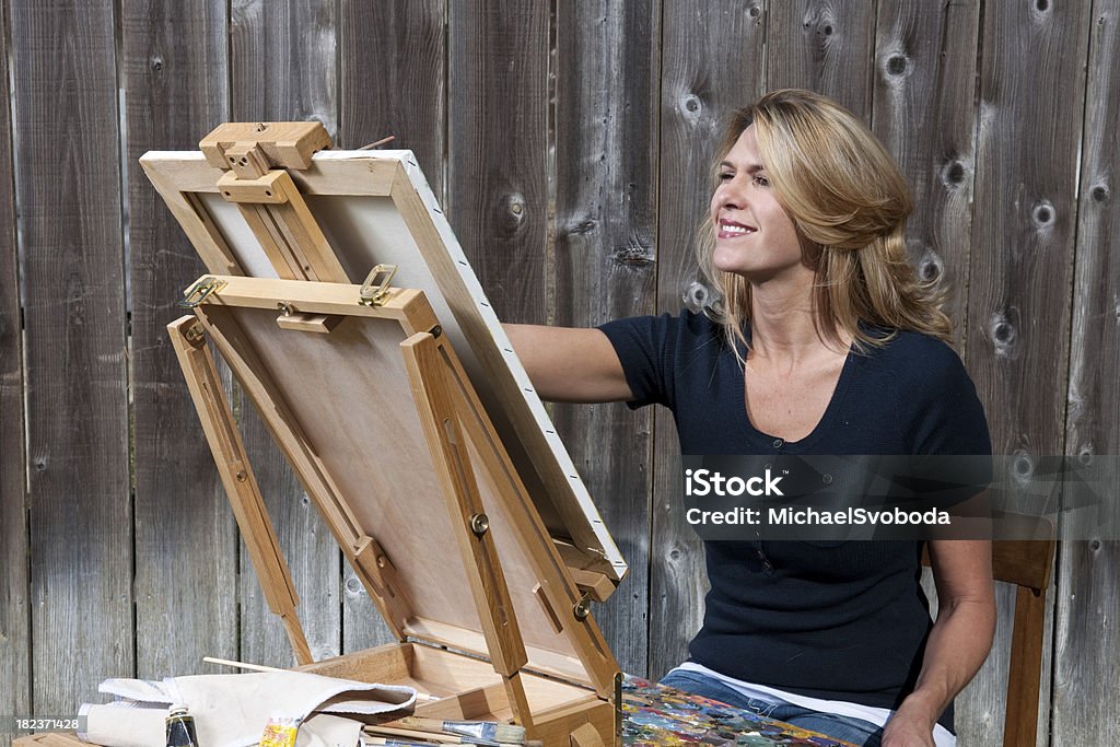 El pintor - Foto de stock de 30-39 años libre de derechos