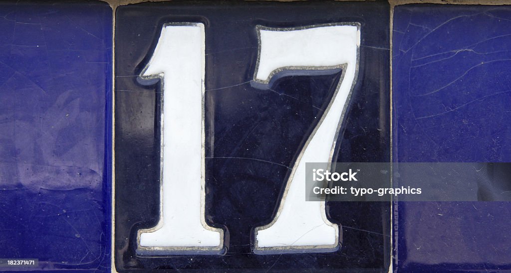 Number 17 Abstract Stock Photo