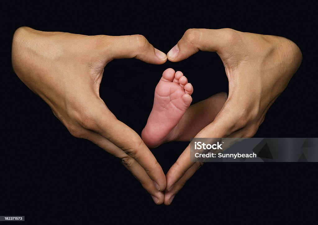 Mom manos - Foto de stock de Bebé libre de derechos