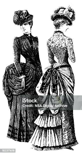 Ilustración de Mujer Victoriana De Diseño Antiguo Ilustraciones y más Vectores Libres de Derechos de Mujeres - Mujeres, Encuadre de cuerpo entero, Estilo victoriano