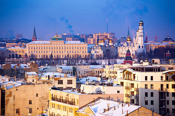 istock Moscow cityscape in winter 182371739