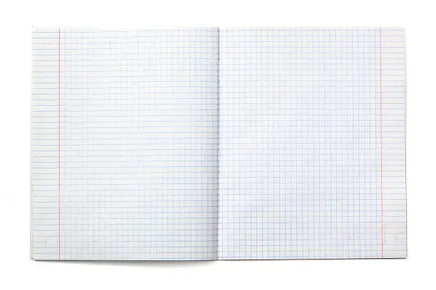 Photo of Exercise notebook with checked paper (XXXL)