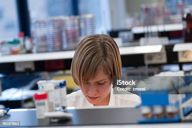 O Microbiologia Laboratório - Fotografias de stock e mais imagens de Adulto - Adulto, Amostra Médica, Cientista