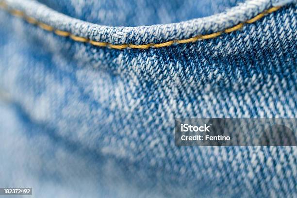 Detail Einer Blue Jeans Stockfoto und mehr Bilder von Abstrakt - Abstrakt, Baumwolle, Bildschärfe