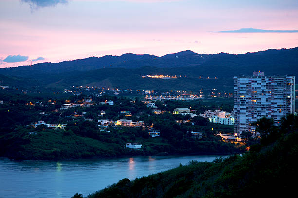 Fajard Puerto Rico Sunset stock photo