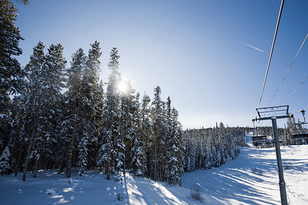 istock Chairlift and Sunburst 182372789