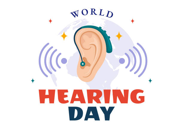 istock World Hearing Day Vector Illustration on 3 March to Raise Awareness on How to Prevent Deafness and Ear Treatment in Flat Healthcare Background 1823730308