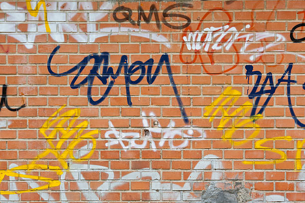 istock Graffiti Vandalism or urban art. Series 182373297