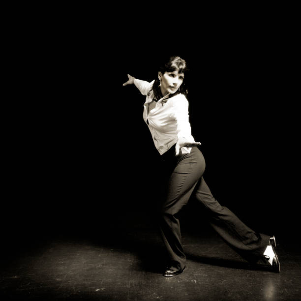 istock Tap dancing woman 182373504