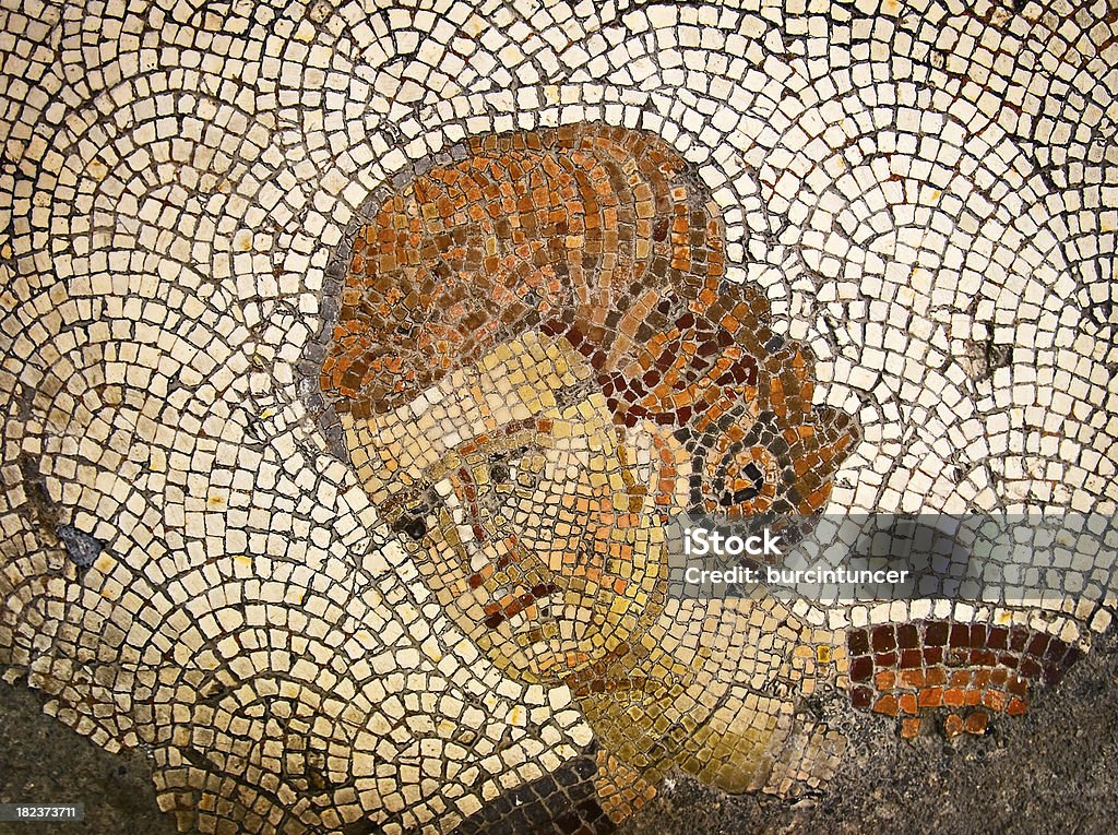Szczegół stary Cesarstwo Bizantyńskie Mozaika, Stambuł, Turcja - Zbiór zdjęć royalty-free (Cesarstwo Bizantyńskie)