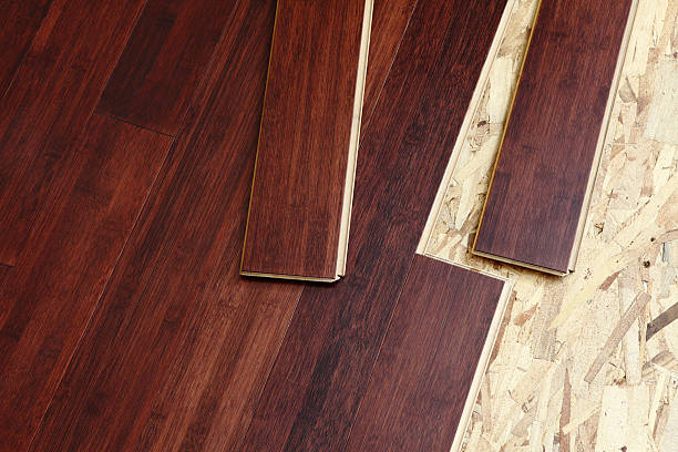 istock Hardwood Bamboo Floor Installation 182373919