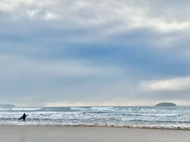 istock Stormy Overcast Surfing Beach 1823744212