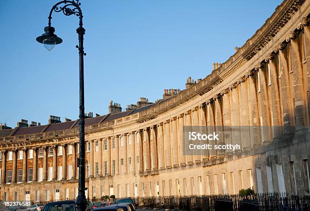 Georgianischen Architektur Im Bad Das Royal Crescent Stockfoto und mehr Bilder von Architektur