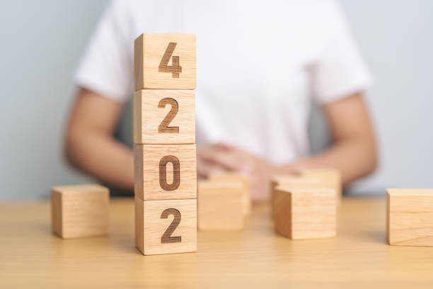 istock 2024 Year calendar block. Business Goal, Target, Resolution, strategy, plan, Action motivation, mission, thinking, and New Year start concepts 1823746836