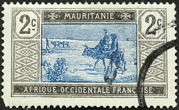 istock Mauritania nomads on a cow. 182374735