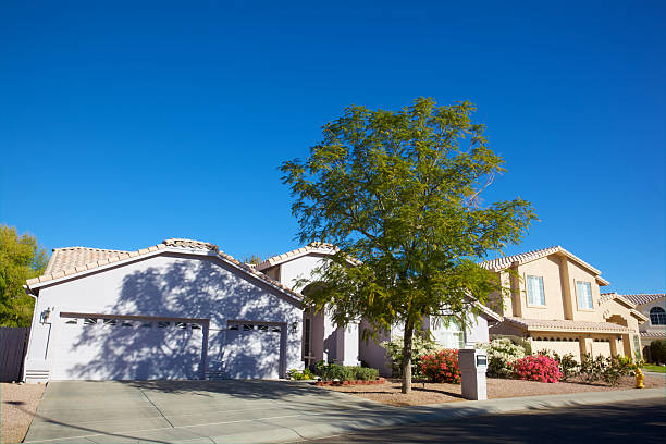 communauté de scottsdale - southwest usa house residential structure stucco photos et images de collection