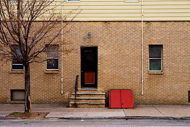 istock Philadelphia sidewalk and home 182375541