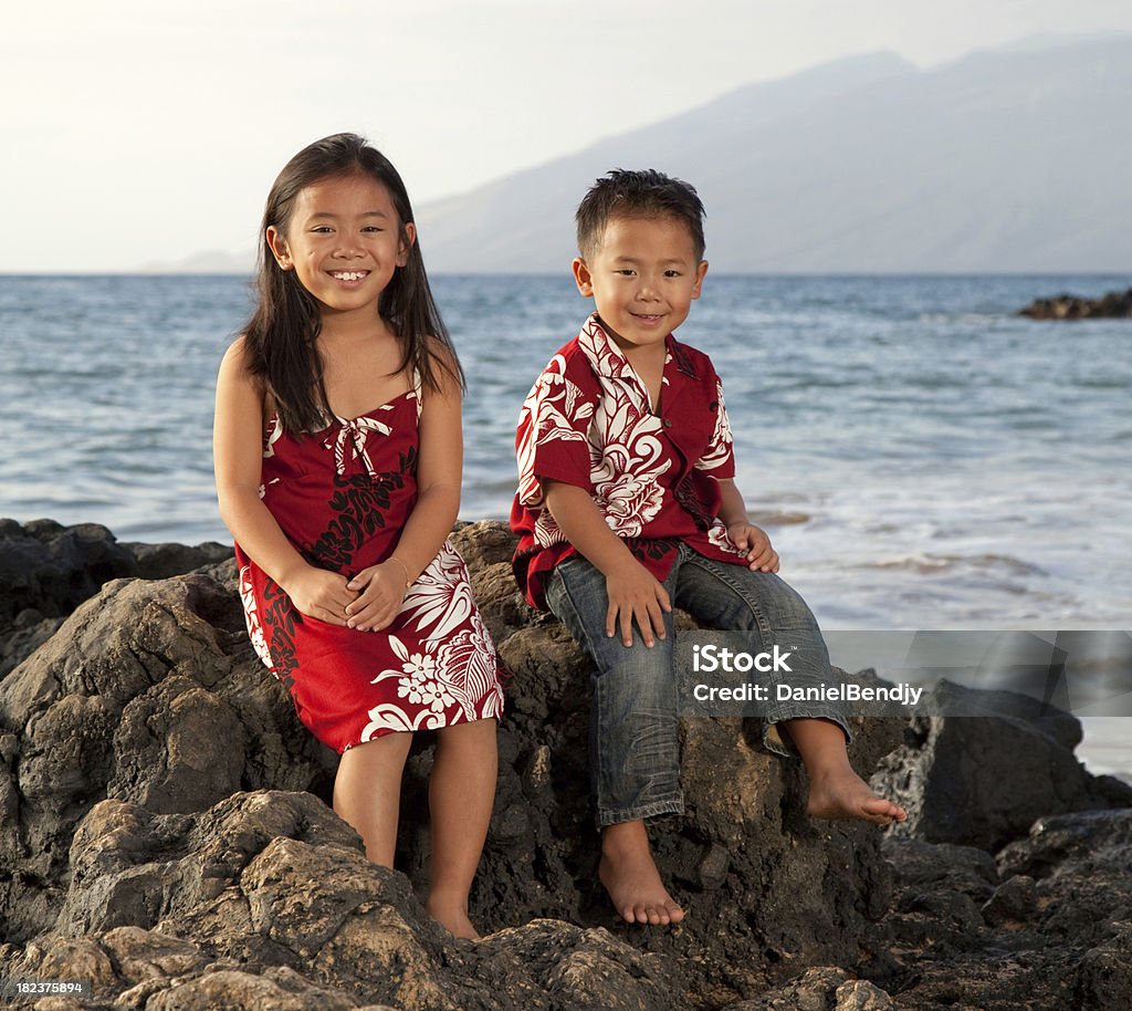 ハワイのお子様 - カメラ目線のロイヤリティフリーストックフォト